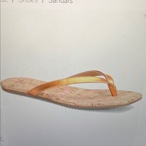 NWT Kork-Ease Korks Winnie Metallic Flip Flops